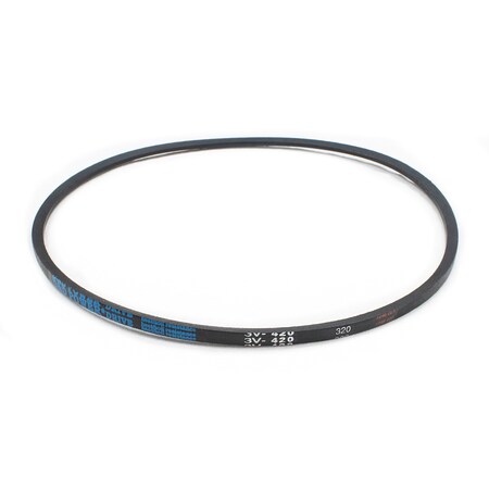 D&D 3V420 Wedge V-Belt, 42 in Outside Length, 3/8 in Top Width, 5/16 in Thickness, 1 Ribs 3V420